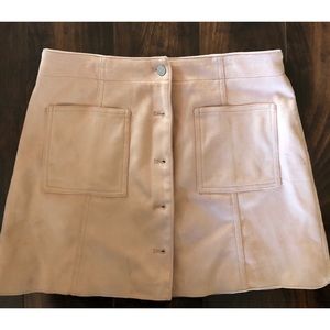 Blush, Suede Skirt